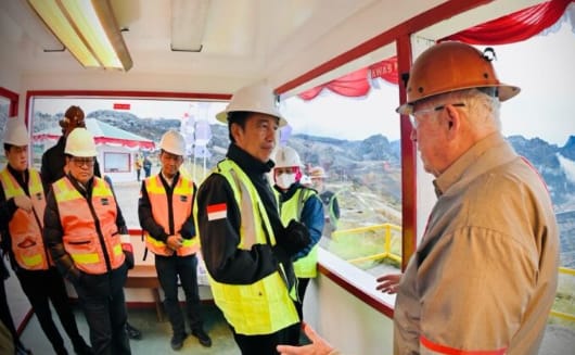 Tiba di Grasberg, Presiden Melihat Sejarah Pertambangan PT Freeport Indonesia