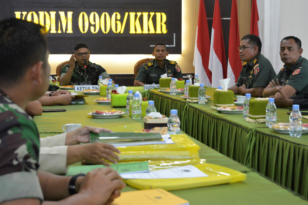 Tim Dalproggar Kodam VI/Mulawarman kunjungi Kodim 0906/Kutai Kartanegara