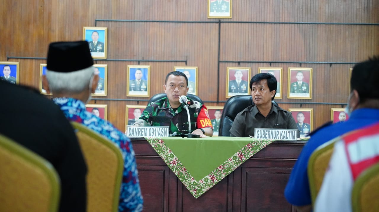 Korem 091/ASN Atasi  Bencana Alam di Wilayah Kaltim
