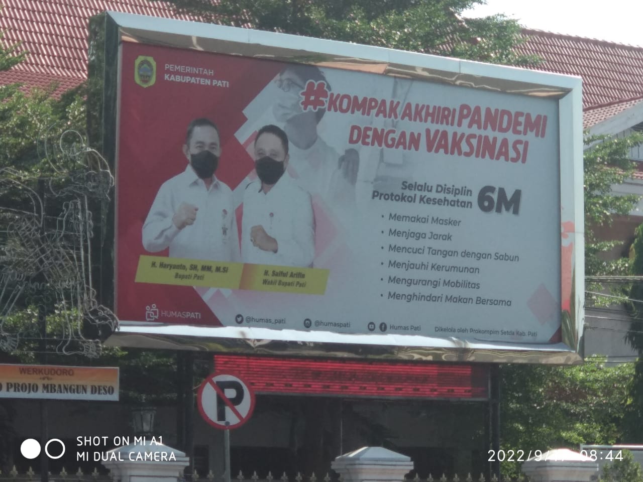 Tidak Diturunkan Baliho “Bupati Pati Haryanto dan Wakil Bupati Pati Saiful Arifin”, Gambar Pj Bupati Baru Tidak Dipasang