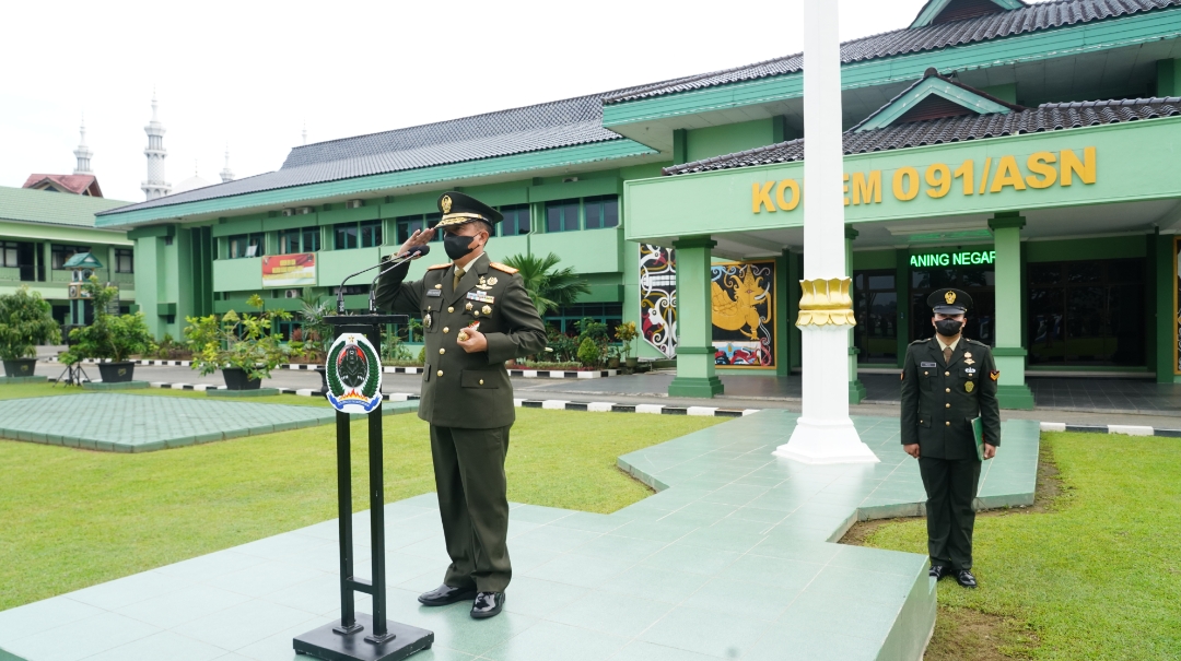 Brigjen TNI Dendi Suryadi, SH., MH  Jadi Irup Hari Kesaktian Pancasila tahun 2022 di Korem 091/ASN
