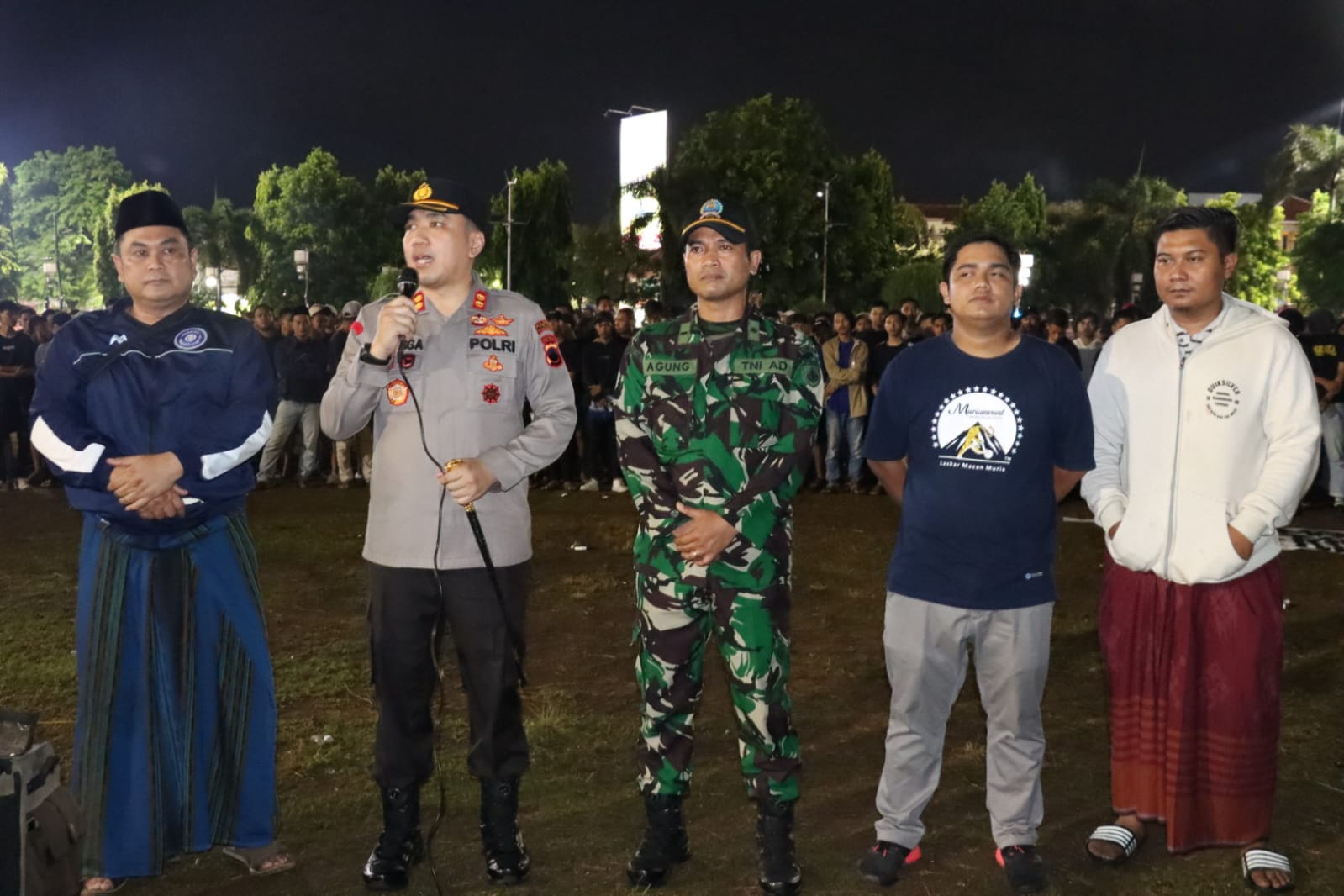 Polres Kudus dan Suporter Persiku Gelar Doa Bersama