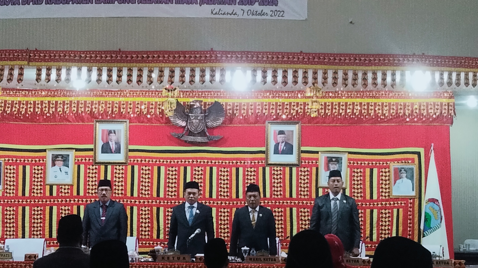 Thamrin Hadiri Rapat Paripurna  Pengangkatan PAW Anggota DPRD Lampung Selatan