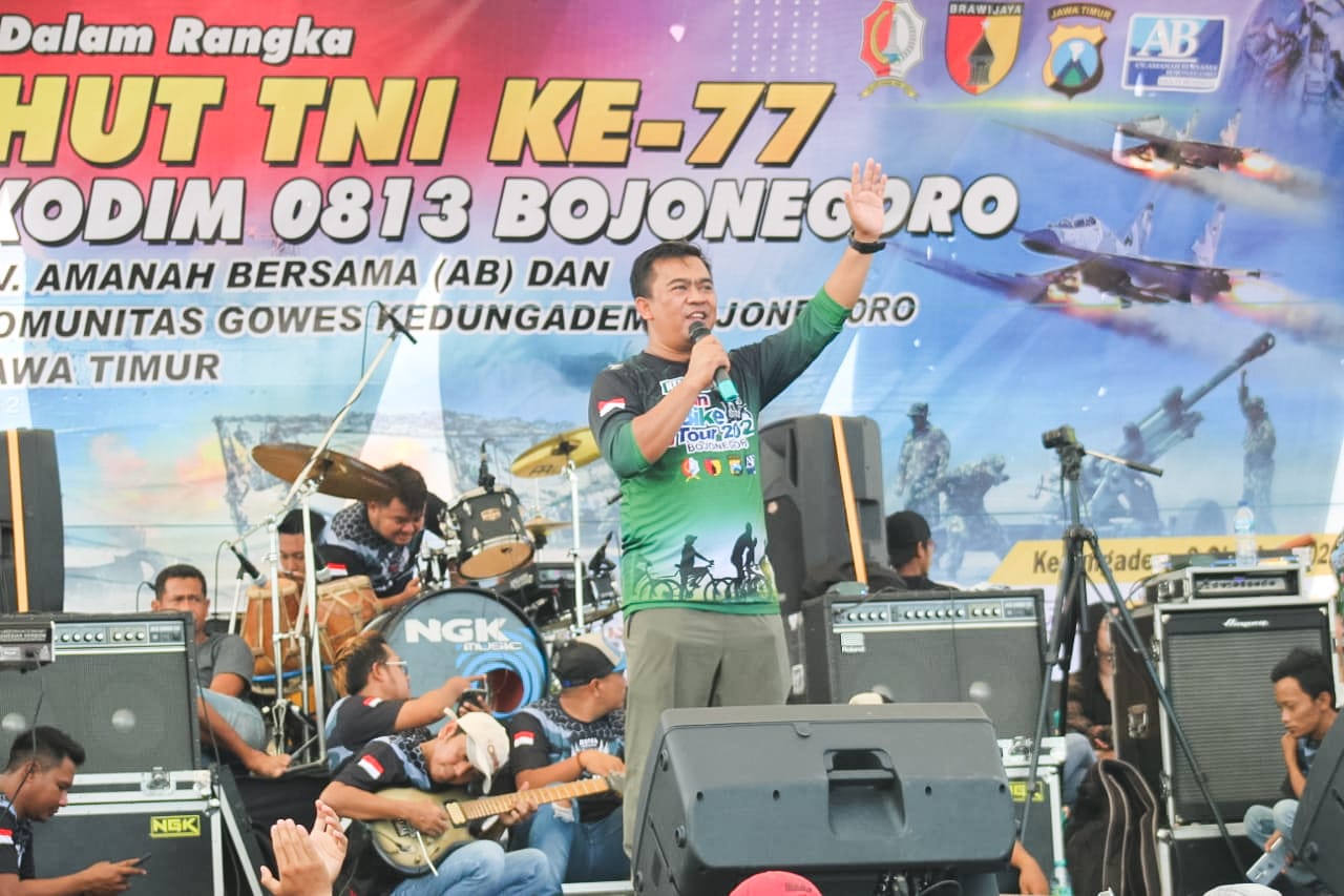 HUT ke- 77, Kodim Bojonegoro gelar Kedungadem Fun Bike Tour 2022