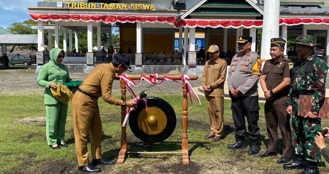 Wakil Bupati Luwu Utara Pimpin Upacara Pembukaan TMMD 115