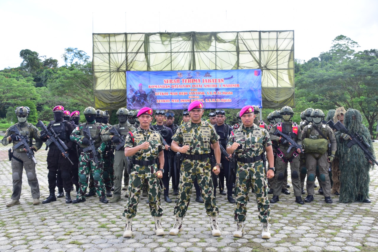 Pasmar 3 Gelar Rotasi Jabatan Danyontaifib 3 Marinir