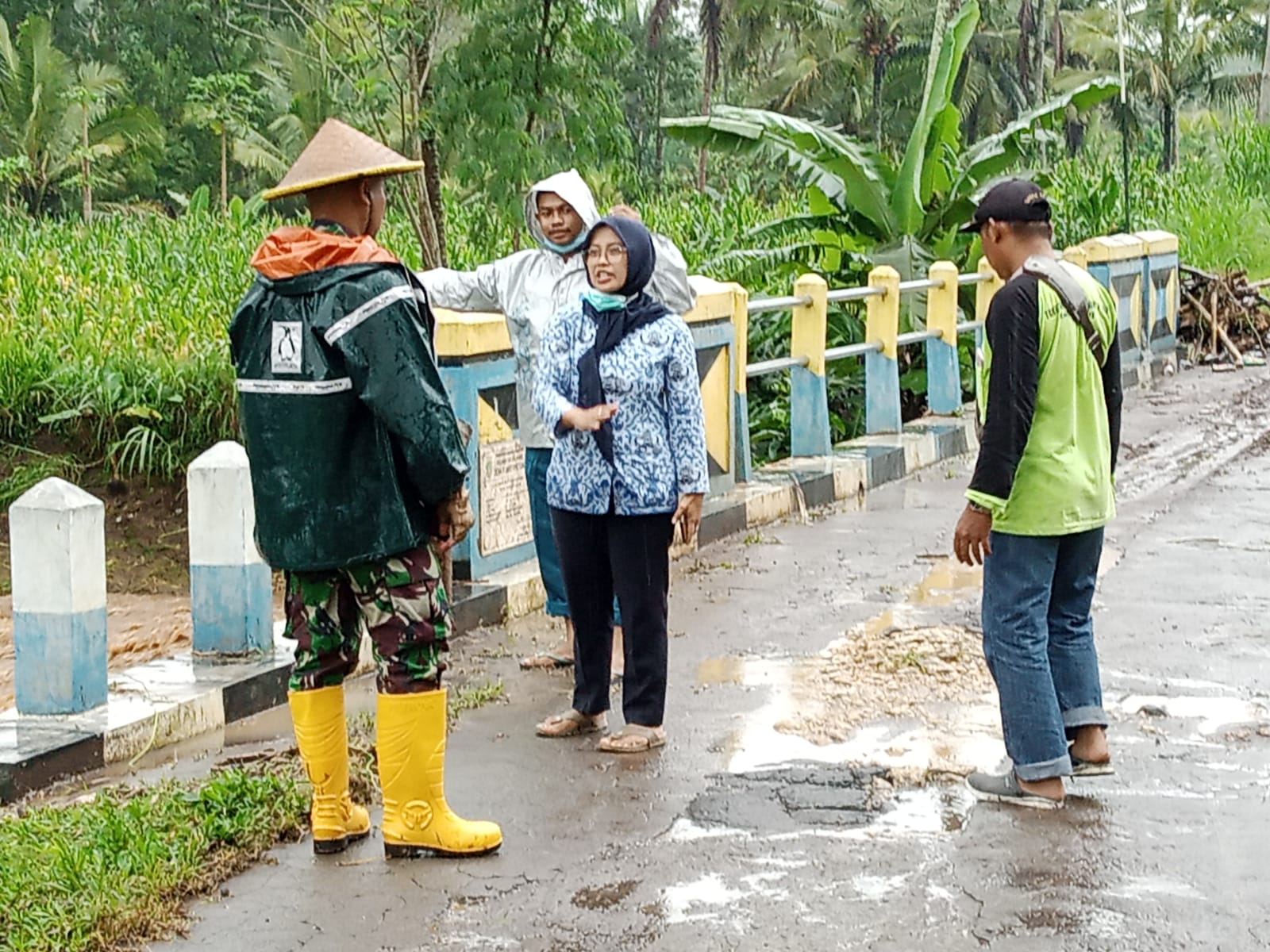 Cek Lokasi Banjir di Dusun Sumberpetung