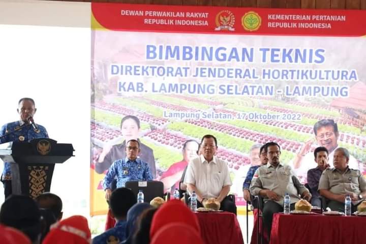 Bupati Lamsel Sambut Baik Bimtek Dari Kementan Tentang Pengembangan Hortikultura