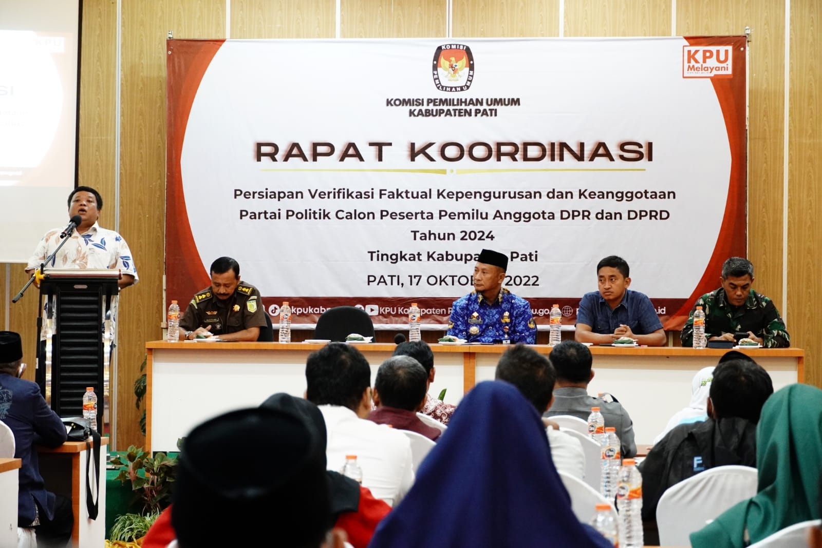 Rakor Verifikasi Faktual Kepengurusan dan Keanggotaan Parpol Calon Peserta Pemilu