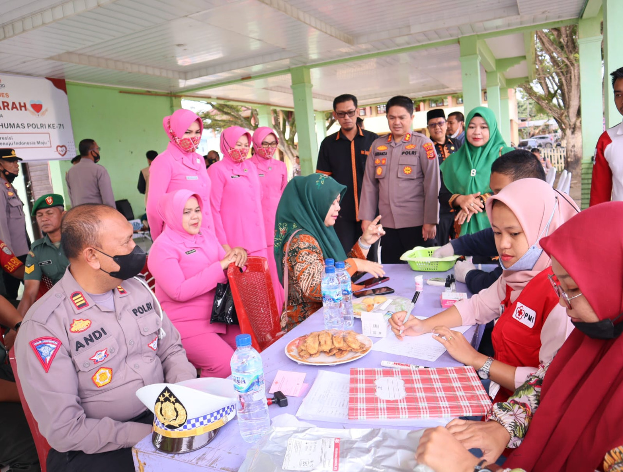 Hari Humas Polri Ke-71, Polres Gayo Lues Selenggarakan Donor Darah