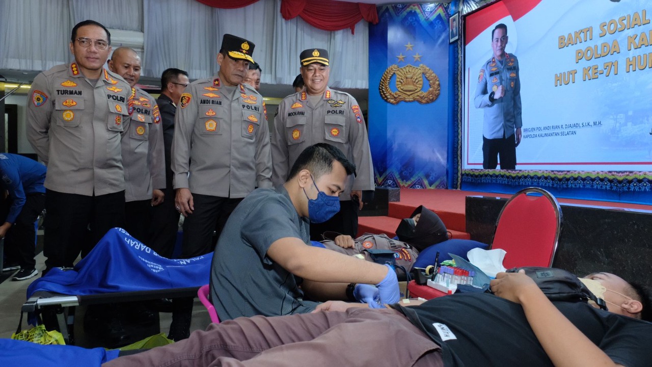 Gelar Bakti Kesehatan Donor Darah, Ini kata Kapolda Kalsel