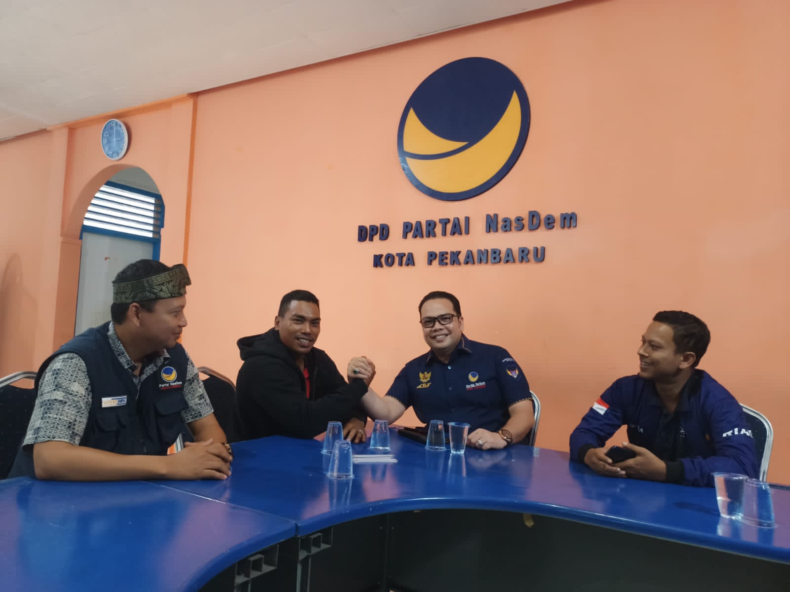Ketua DPD Garda Pemuda Partai Nasdem Kabupaten Kampar, Silaturrahmi Ke DPD Nasdem Kota Pekanbaru