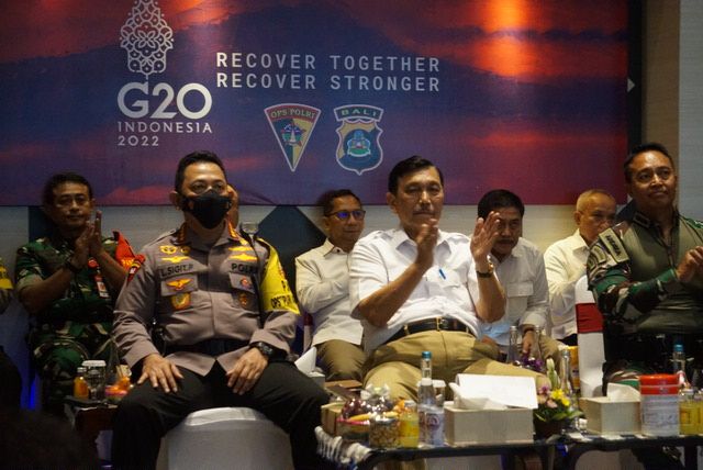 Pengamanan KTT G20, Menkomarves Apresiasi Kecanggihan Fitur dan Kecepatan Command Center