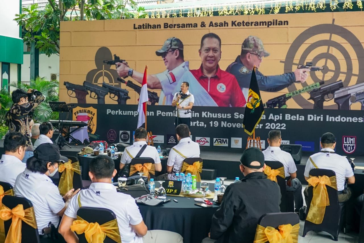 Ketua MPR RI Gelar Latihan Bersama dan Asah Ketrampilan Menembak Nasional PERIKHSA 2022