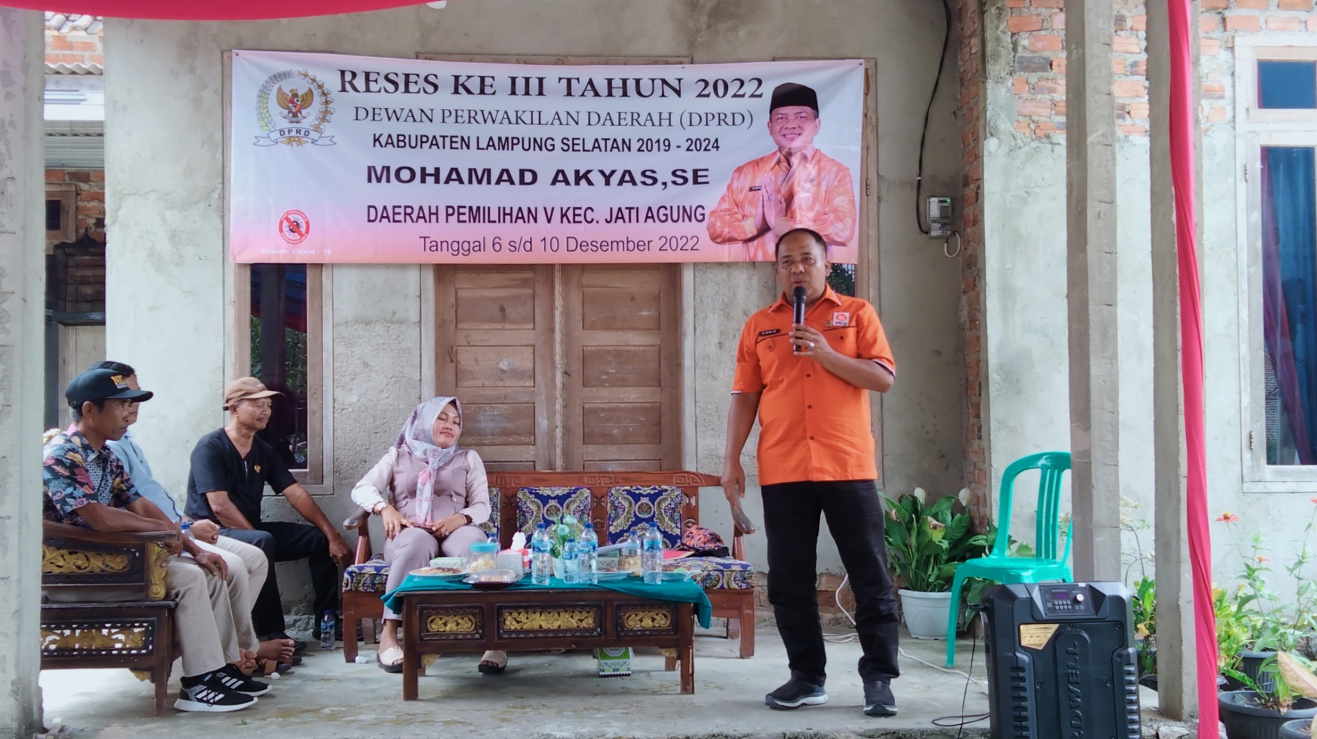 M, Akyas Siap Perjuangkan Pembangunan Jalan Penghubung Antara Desa Banjar Agung-Margorejo