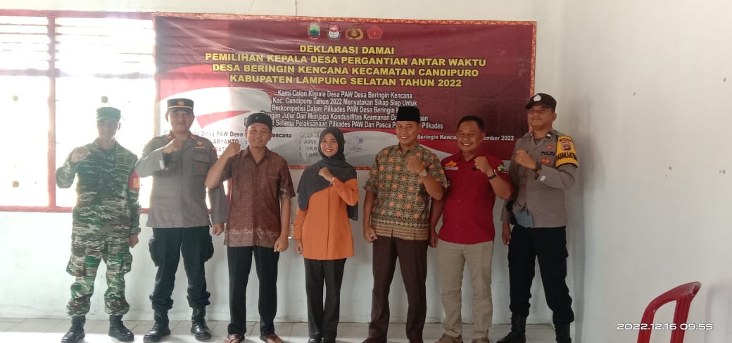 Panitia Pilkades PAW Desa Beringin Kencana Gelar Deklarasi Damai