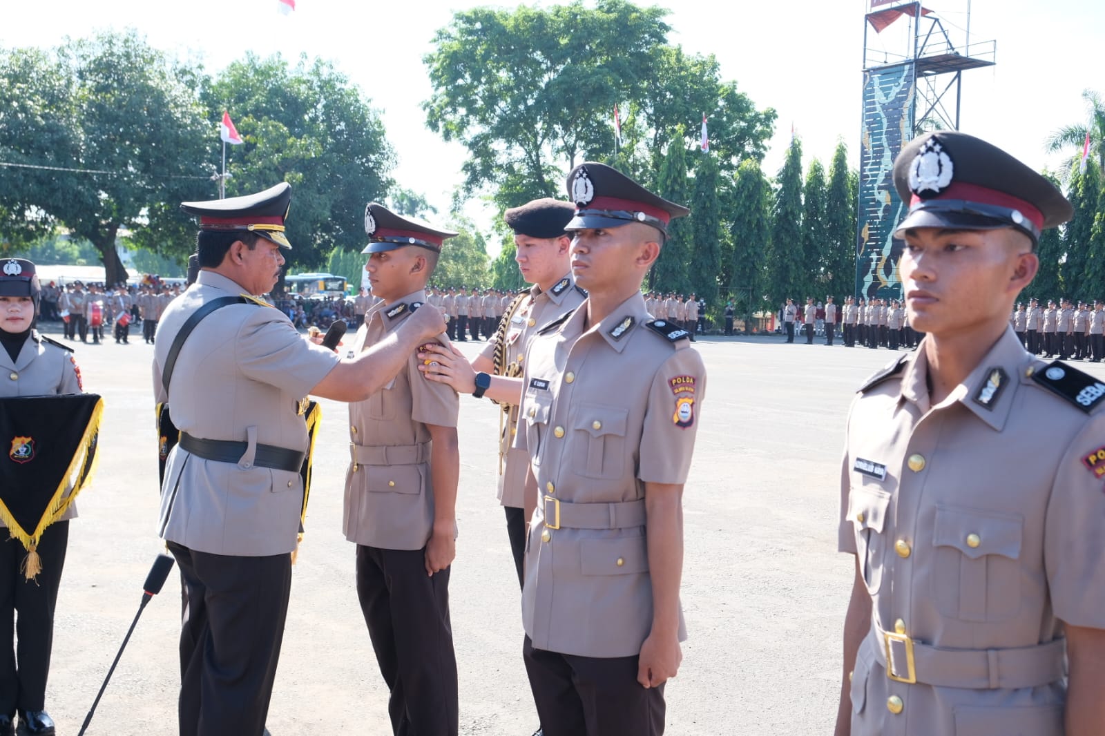 Kapolda Sulsel Lantik 498 Siswa Bintara Polri