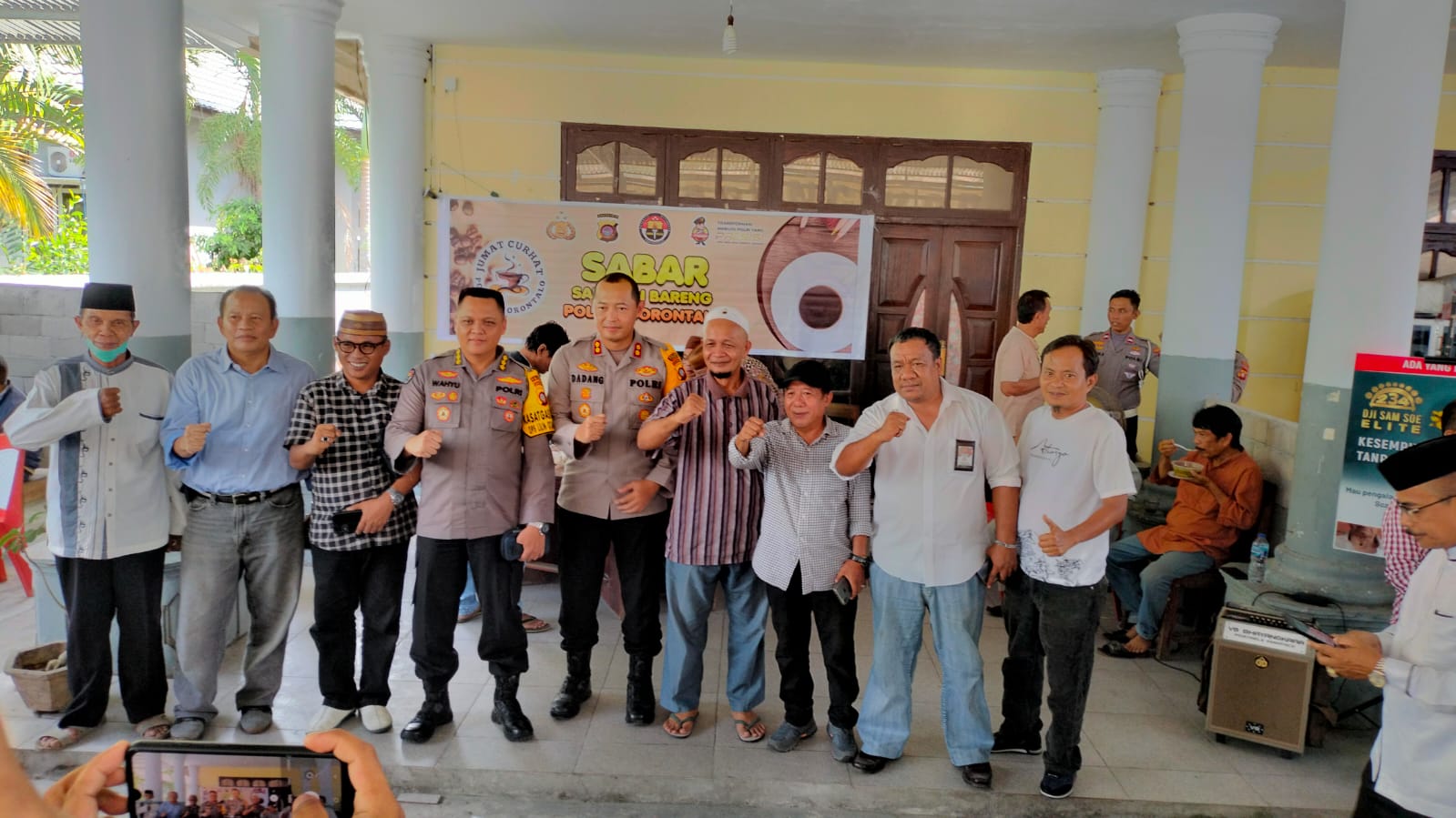 Pelayanan Masyarakat, Kabid Humas Polda Gorontalo Cek Jum’at Curhat