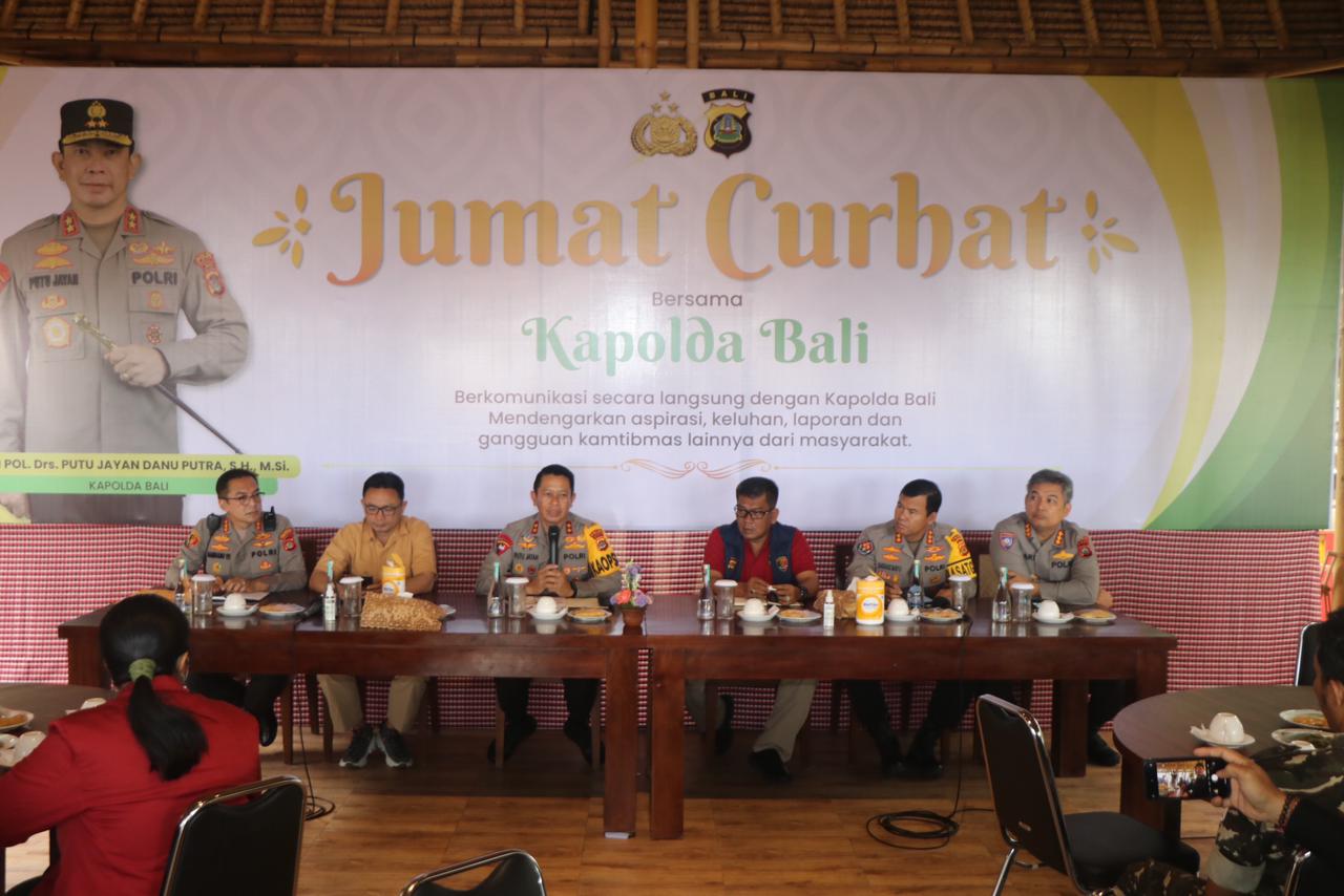 Serap Aspirasi dan Masukan Masyarakat, Polda Bali Gelar Jumat Curhat