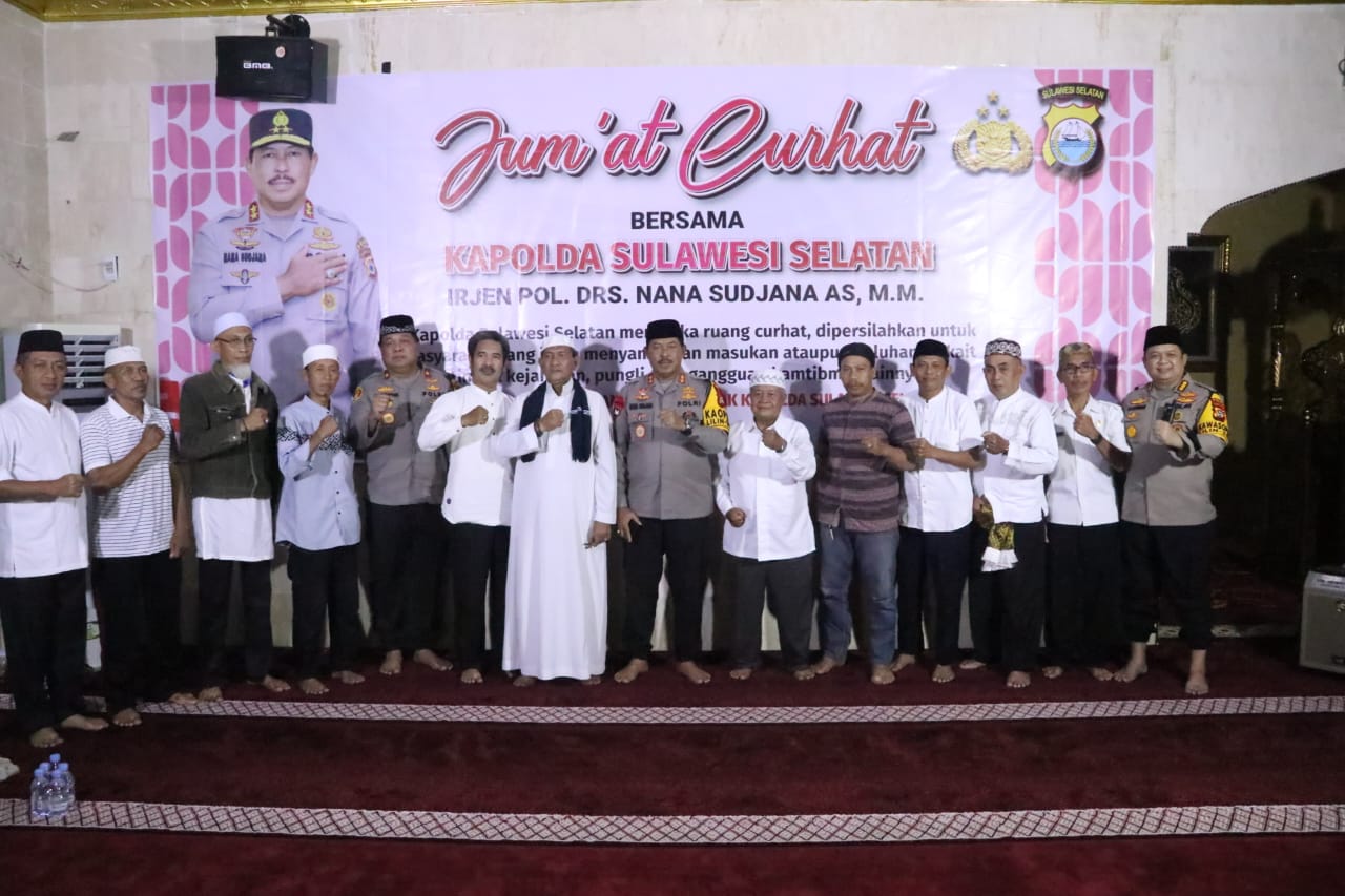 Dengarkan Aduan Masyarakat, Polda Sulsel Gelar Jumat Curhat