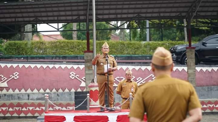 Ini Pesan Bupati Nanang Ermanto Saat Pimpin Apel Perdana di Tahun 2023