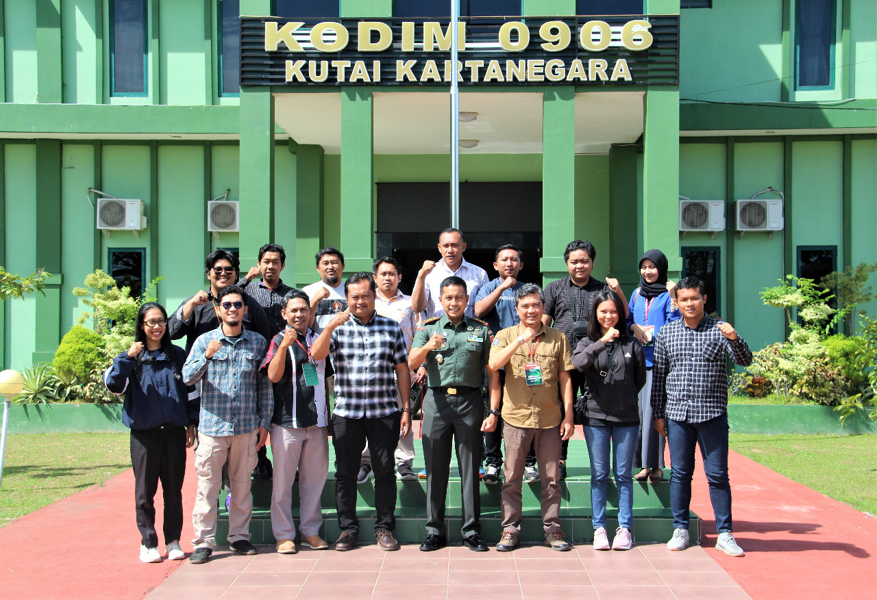 Dandim 0906/Kutai Kartanegara Terima Audensi dengan Pengurus PWI kabupaten Kutai Kartanegara