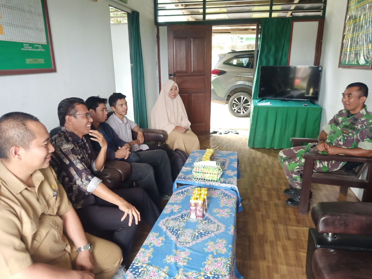 Jalin Silaturahmi, PPK Terpilih Ke Koramil Kota Bangun