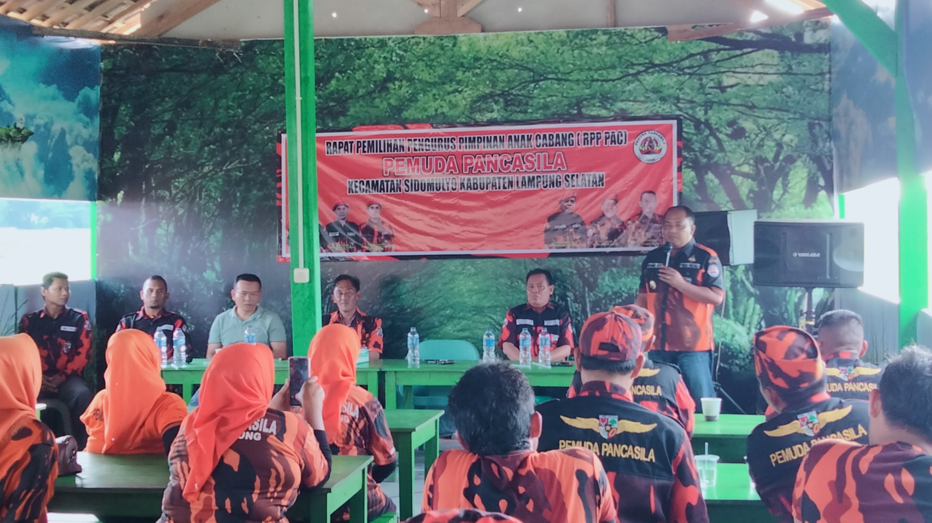 Secara Resmi M,Akyas Buka RPP PAC Pemuda Pancasila Kecamatan Sidomulyo