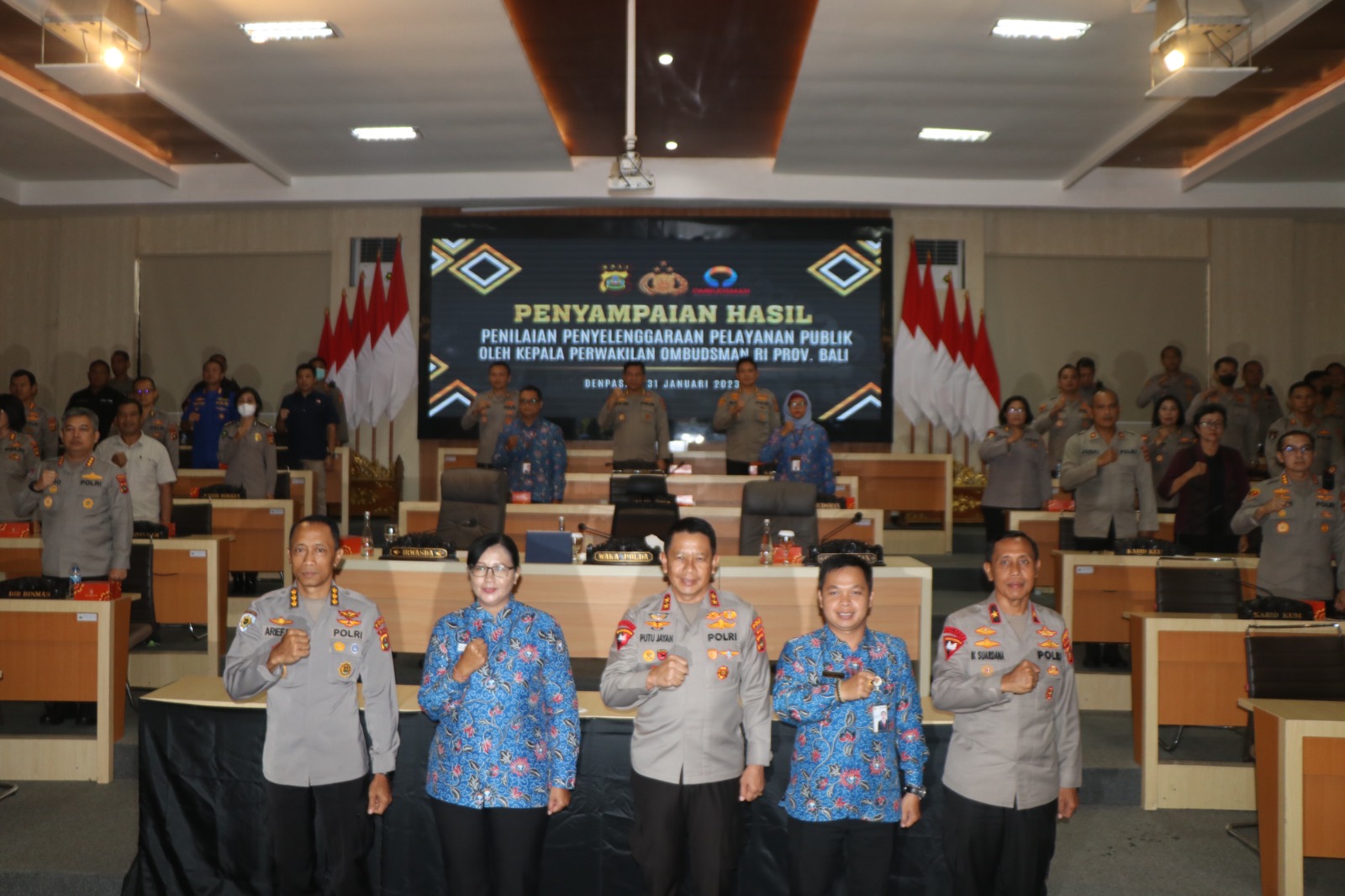 Zona Hijau, Polres dan Polresta Terima Pengahargaan dari Ombudsman RI