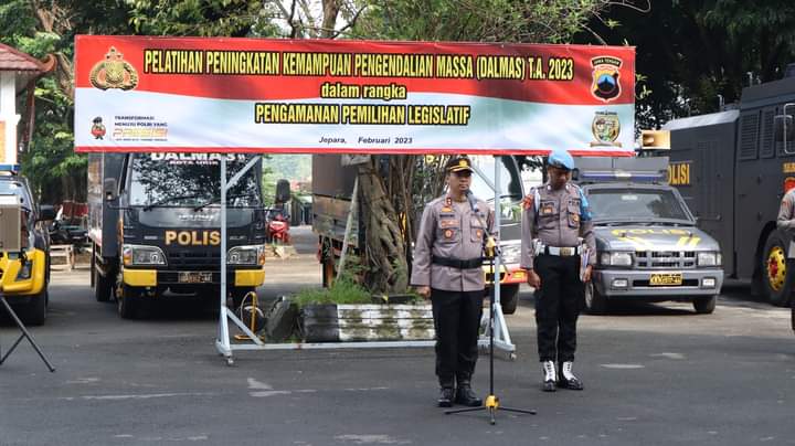 Jelang Tahun Politik, Polres Jepara Gelar Latihan