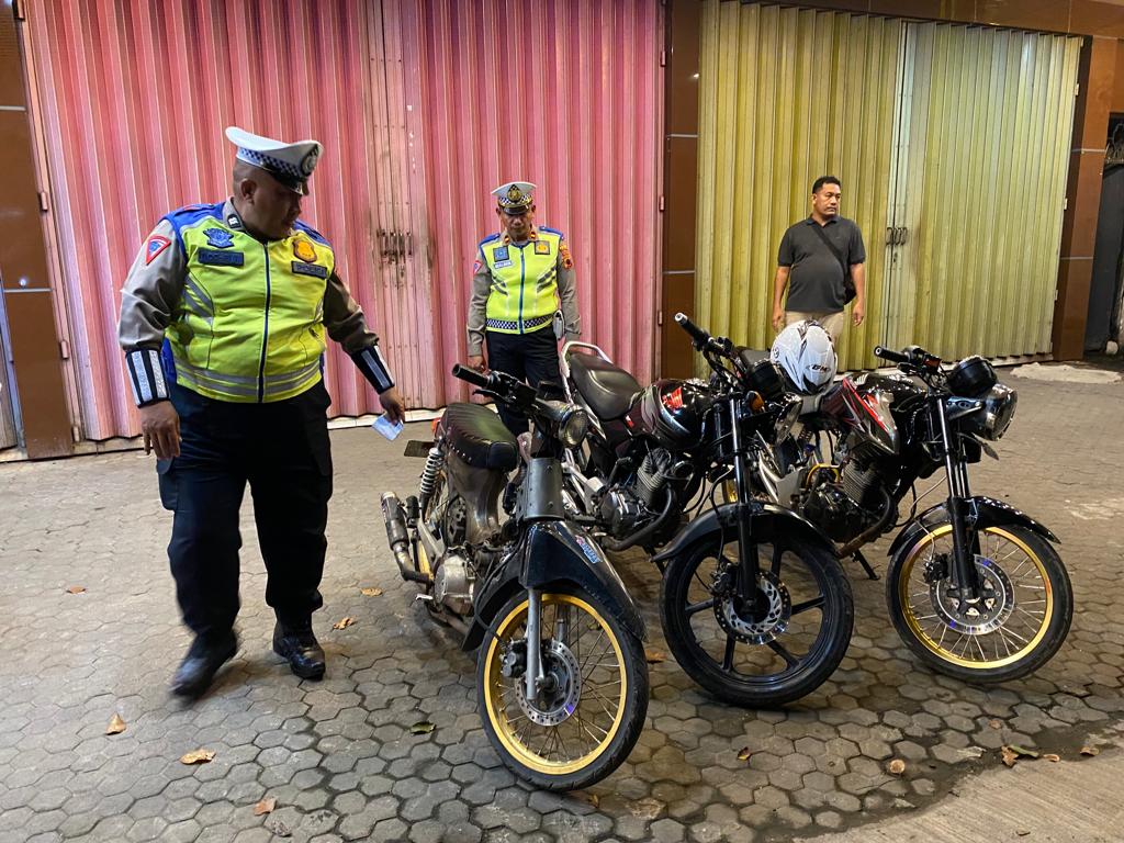Penertiban dan Penindakan, Gabungan Polresta Pati Amankan 42 Unit Motor