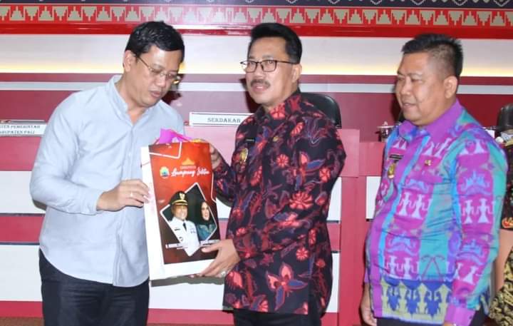 Asisten Pemerintahan dan Kesejahteraan Rakyat Pemkab Pali Apresiasi Kemajuan Pemkab Lamsel