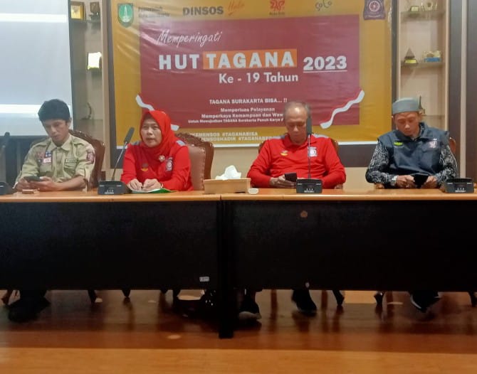 HUT TAGANA Ke-19, Relawan Kemanusiaan Gelar Konsolidasi di Kantor Dinsos