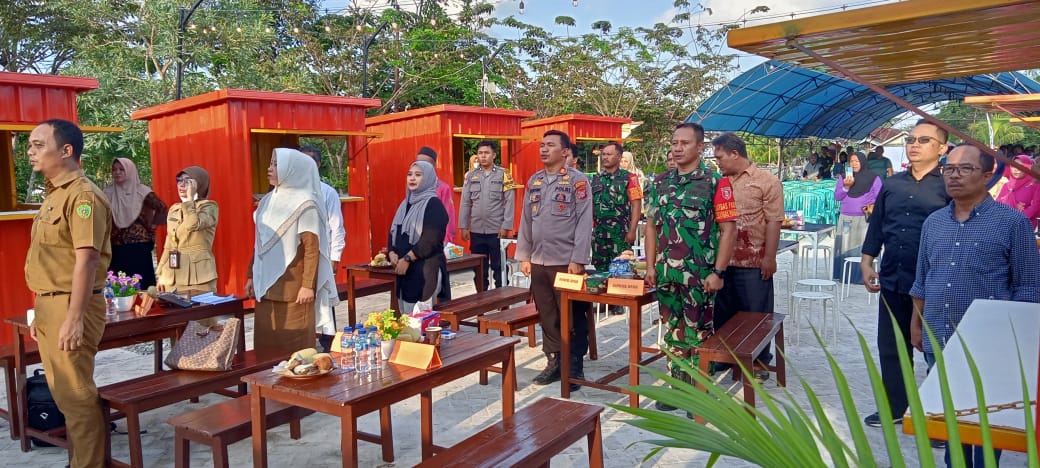 Danramil Sepaku Kapten Inf Andik Hadiri Launching B’Raya Kuliner dan Pasar Ramadhan