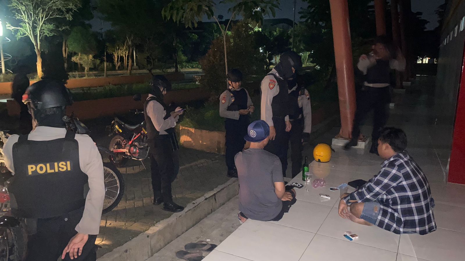 Tindakan Cepat, Sat Samapta Polres Kudus Amankan Empat Orang Pesta Miras