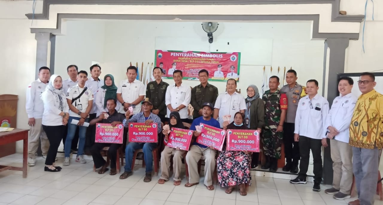 Menjelang Lebaran Pemdes Jatimulyo Salurkan BLT DD Ta-2023 Kepada 77 KPM