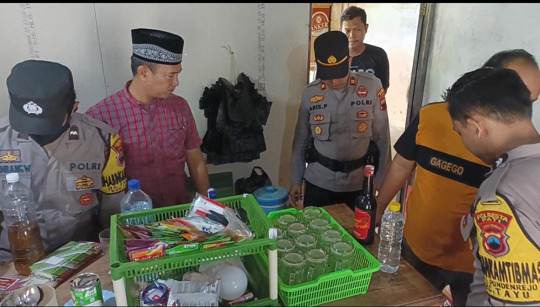 Operasi Miras Digencarkan, Kapolsek Tayu Turun Langsung