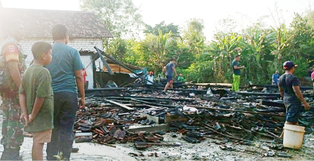 Rumah Petani di Blora Rata dengan Tanah, Diduga Akibat Korsleting Listrik