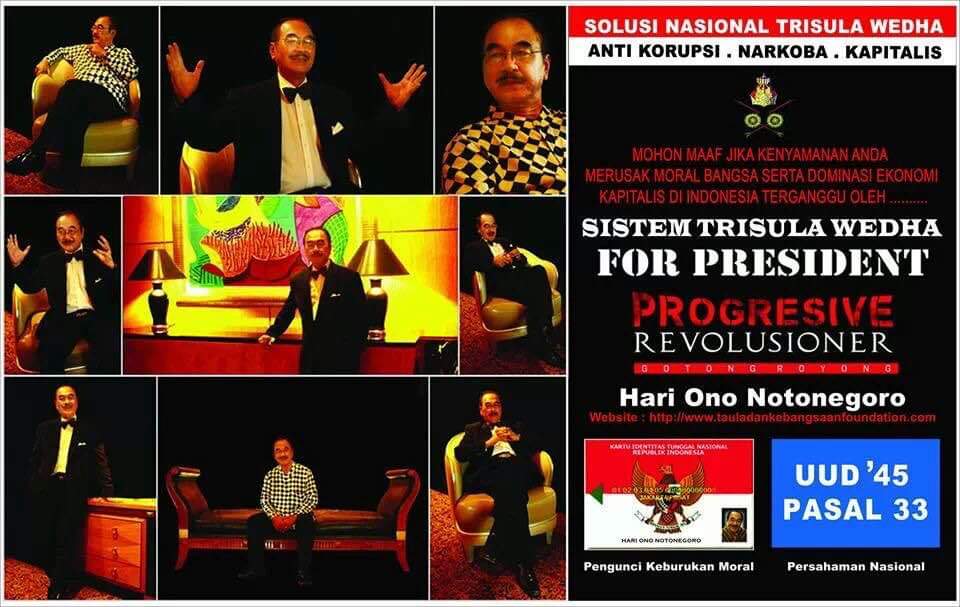 Hariono S Notonegoro Tantang Seluruh Capres Partai Dengan Bahasa Inggris