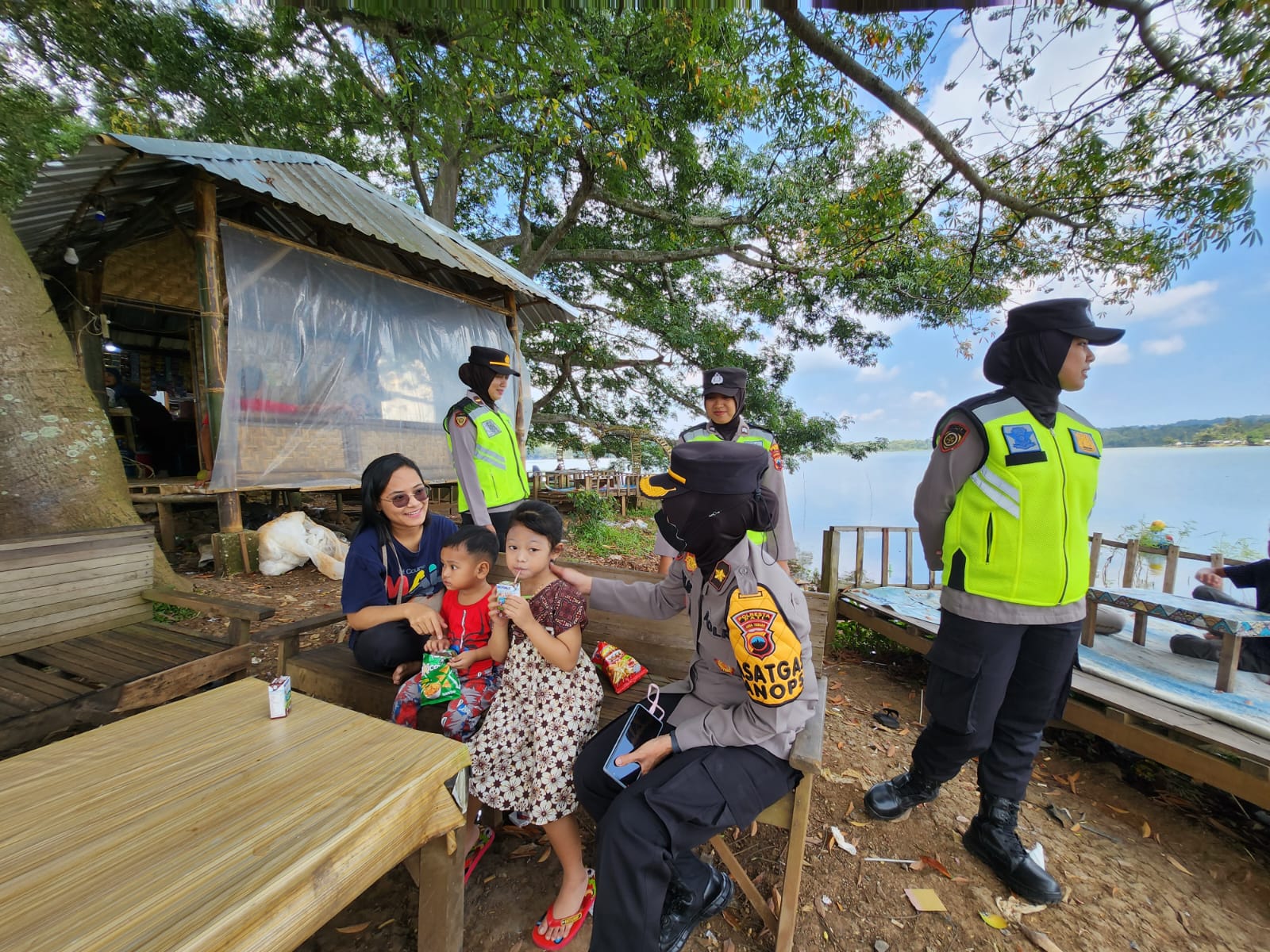 Amankan Tempat Wisata, Kapolresta Pati Turunkan Personil