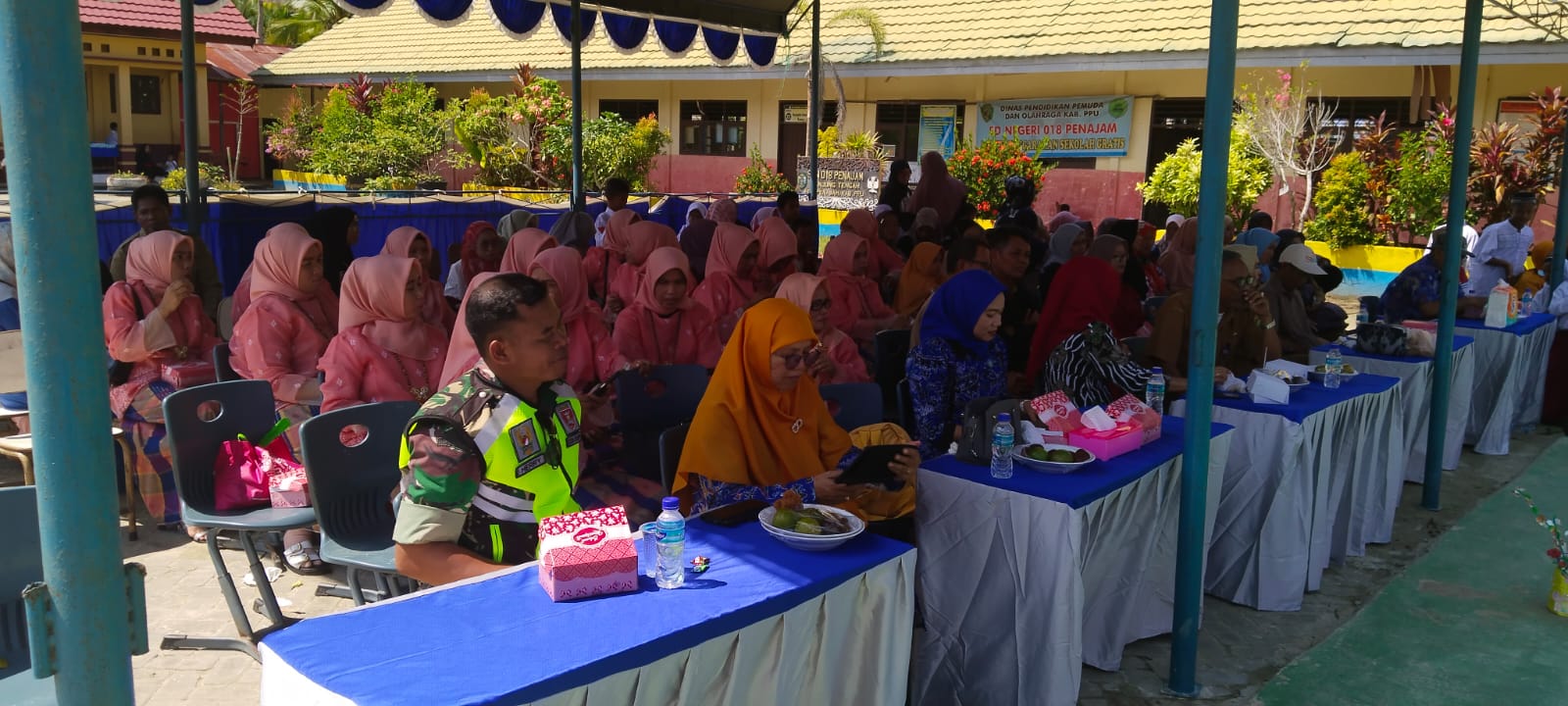 Gelar Karya Projek Penguatan Profil Pelajar Pancasila di SDN 018 Penajam, Babinsa Tanjung Tengah Berikan Pesan