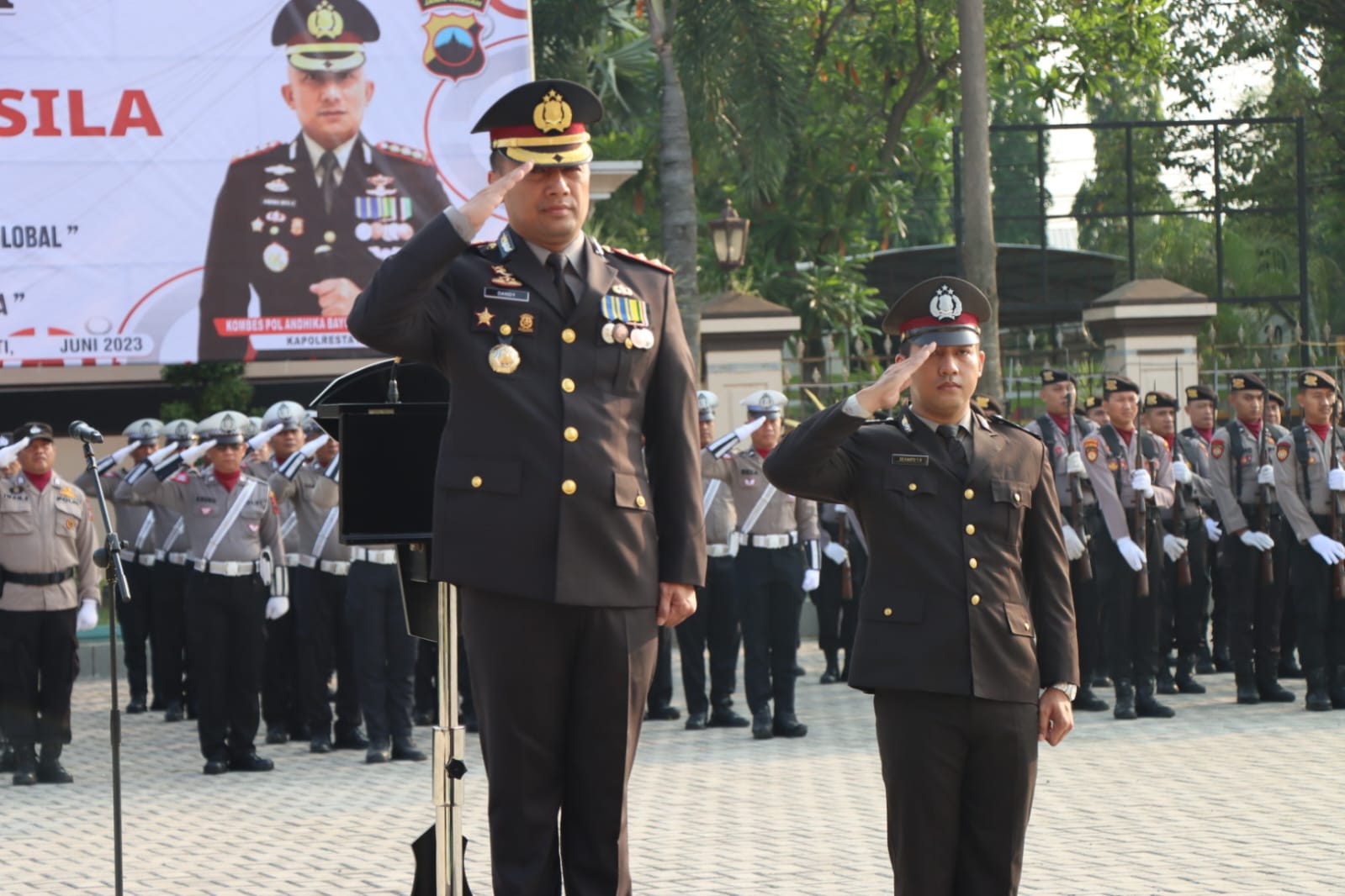 Hari Lahir Pancasila, Polresta Pati Gelar Upacara Bendera