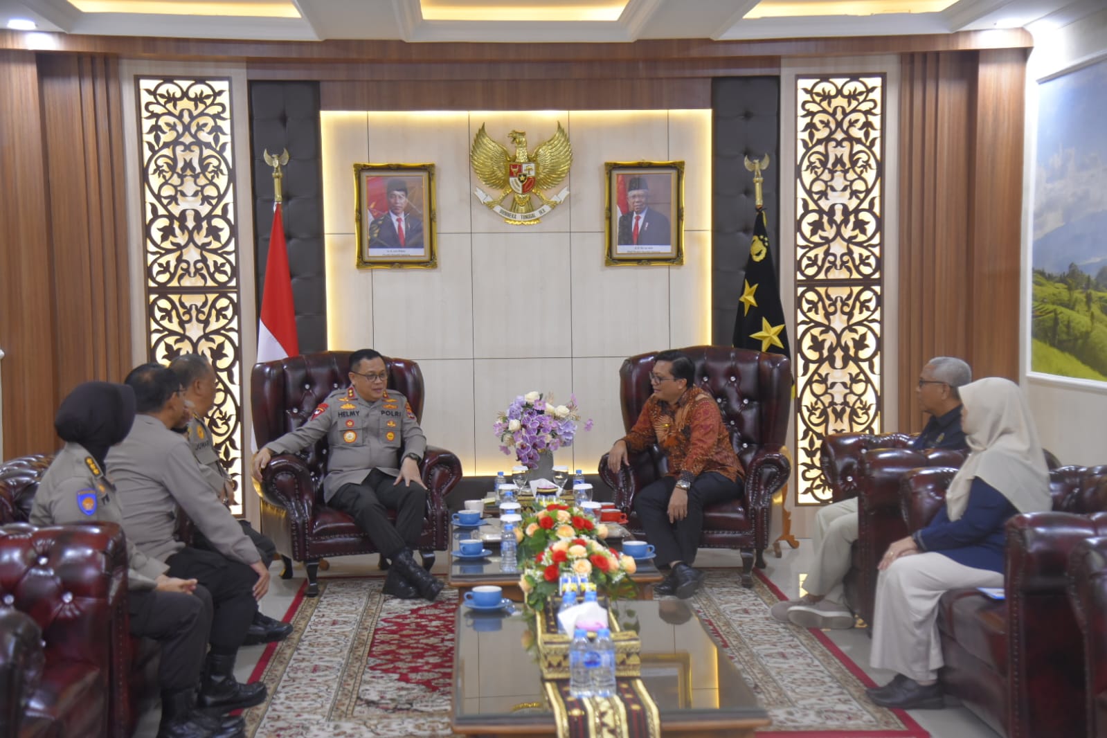 Kapolda Lampung Terima Kunjungan Kepala Kanwil Ditjen Perbendaharaan Kemenkeu Provinsi Lampung