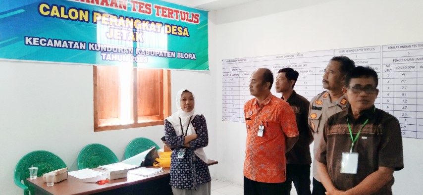 Tes Ujian Perangkat Desa Jetak, lahirkan Sejumlah Perangkat Desa Secara Transparan