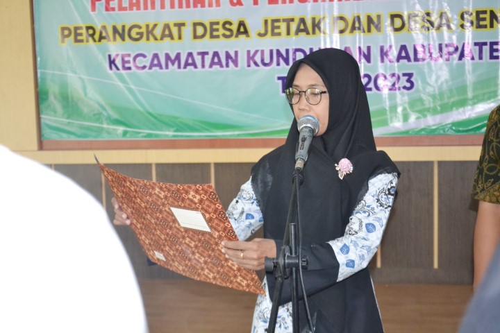 Kepala Desa Jetak Kunduran, Optimis Roda Pemerintahan Akan Lebih  Baik, Adanya Perangkat Desa Baru