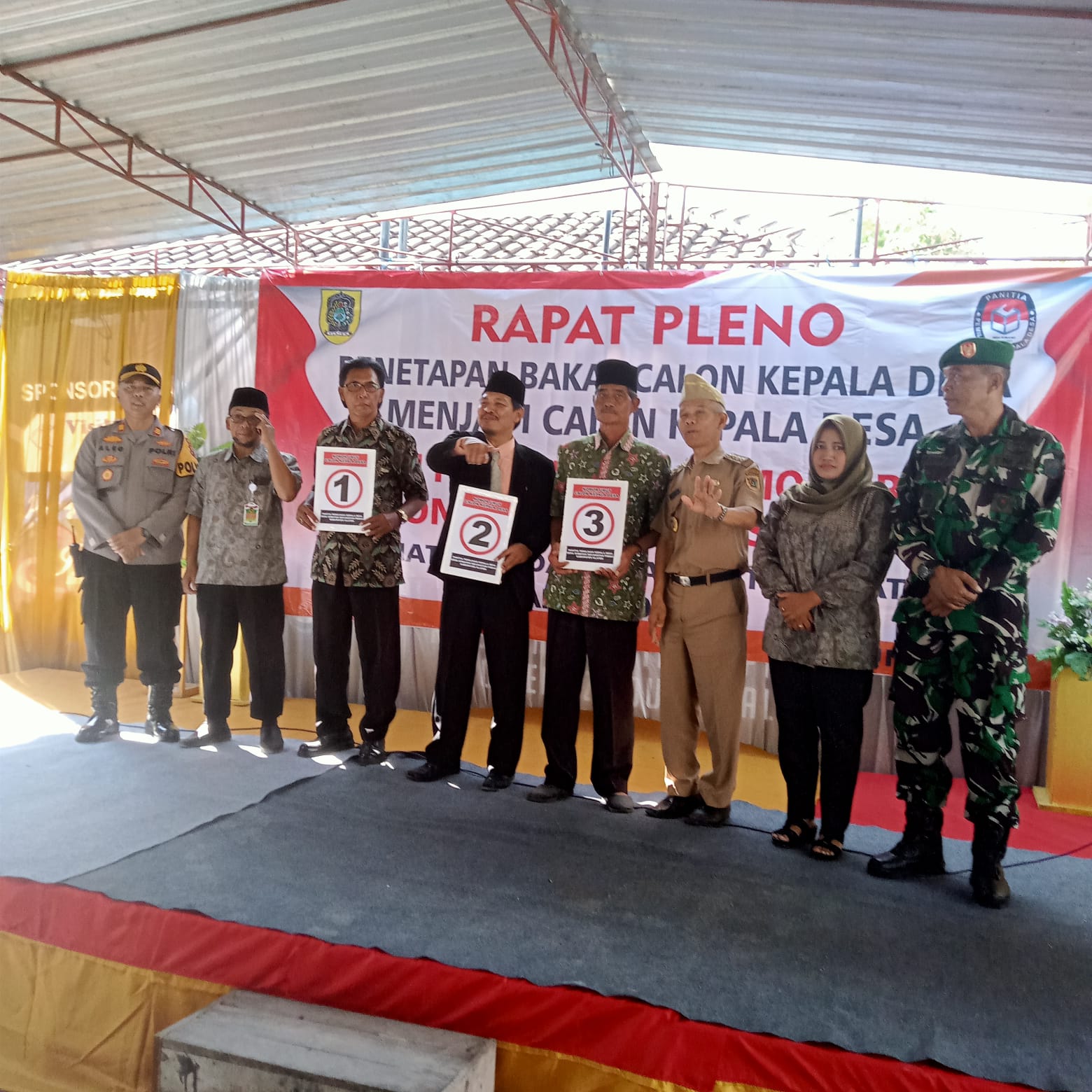 Panitia Pilkades Desa Sobayan Tetapkan Balon Jadi Calon Kades
