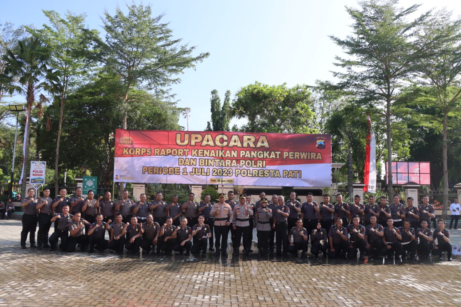 Gelar Kenaikan Pangkat, Kapolresta Pati Tekankan Loyalitas dan Jaga Amanah
