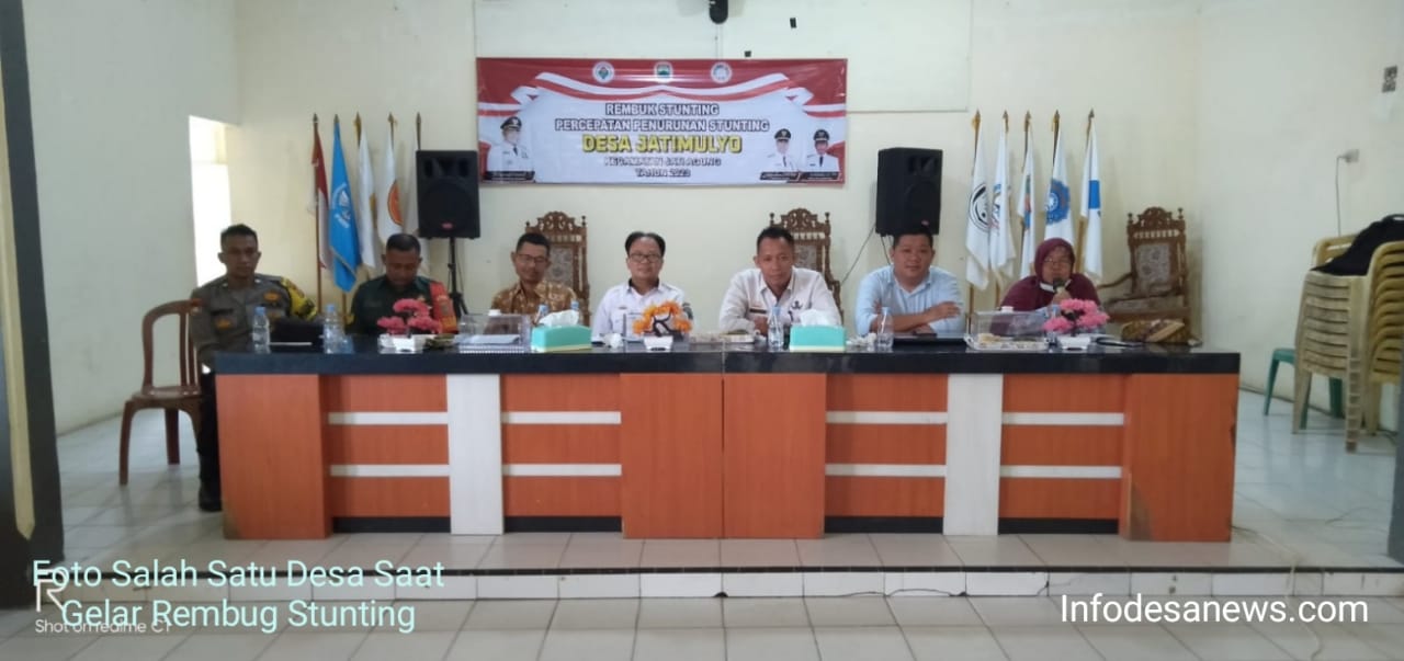 Secara Serentak Pemerintah Desa di Kecamatan Jatiagung Gelar Rembuk Stunting
