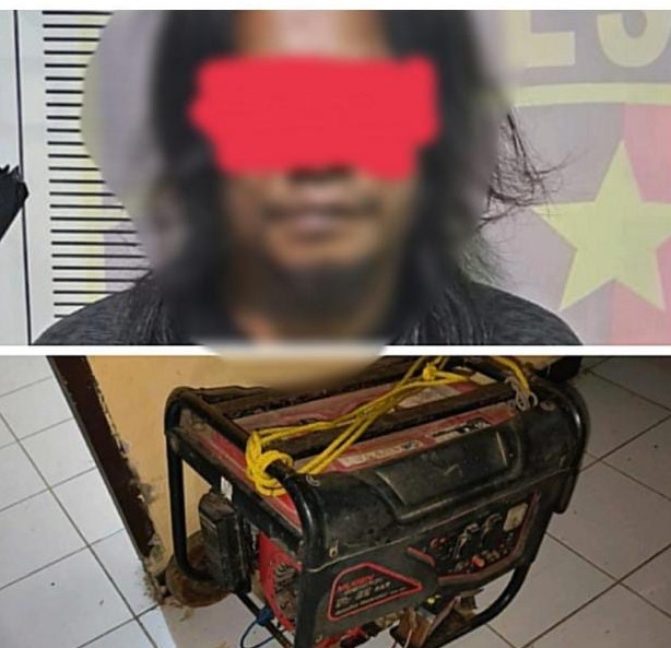 Pelaku Pencurian Mesin Genset Dibekuk Polisi