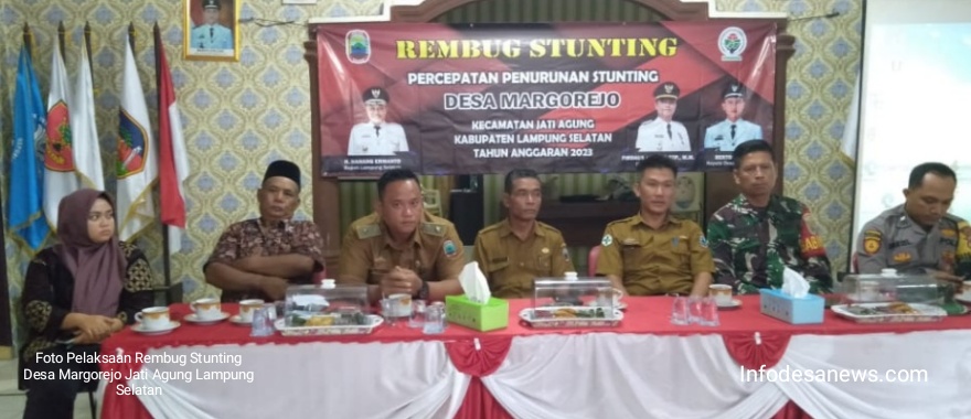 PELAKSAAN REMBUG STUNTING DI KECAMATAN JATI AGUNG TA-2023 MENCAPAI 45 PERSEN